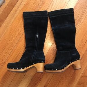 UGG boots wooden heal size 8